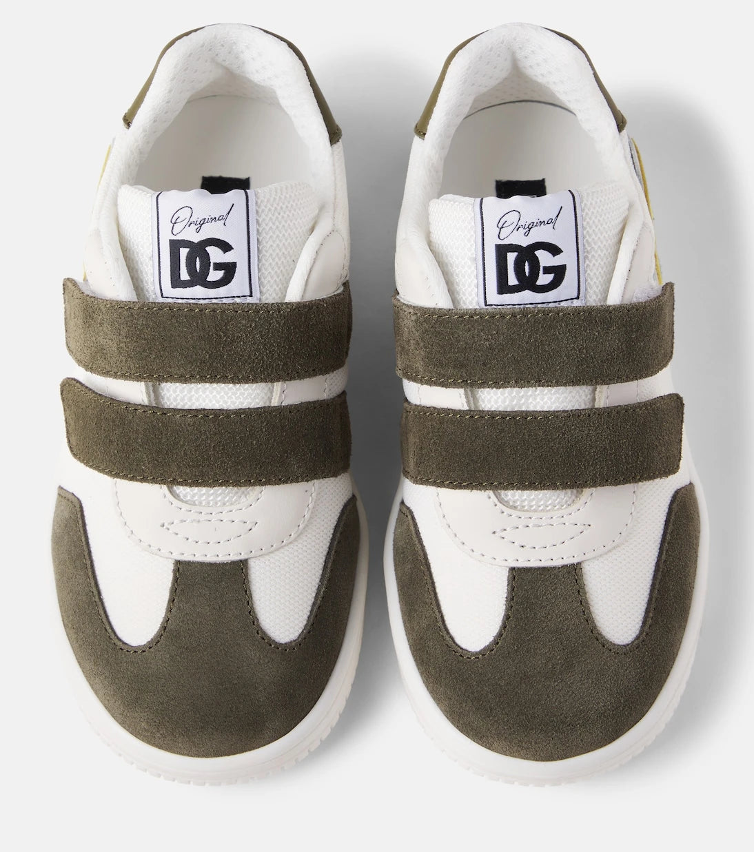 Dolce&Gabbana Kids - DG leather-trimmed sneakers