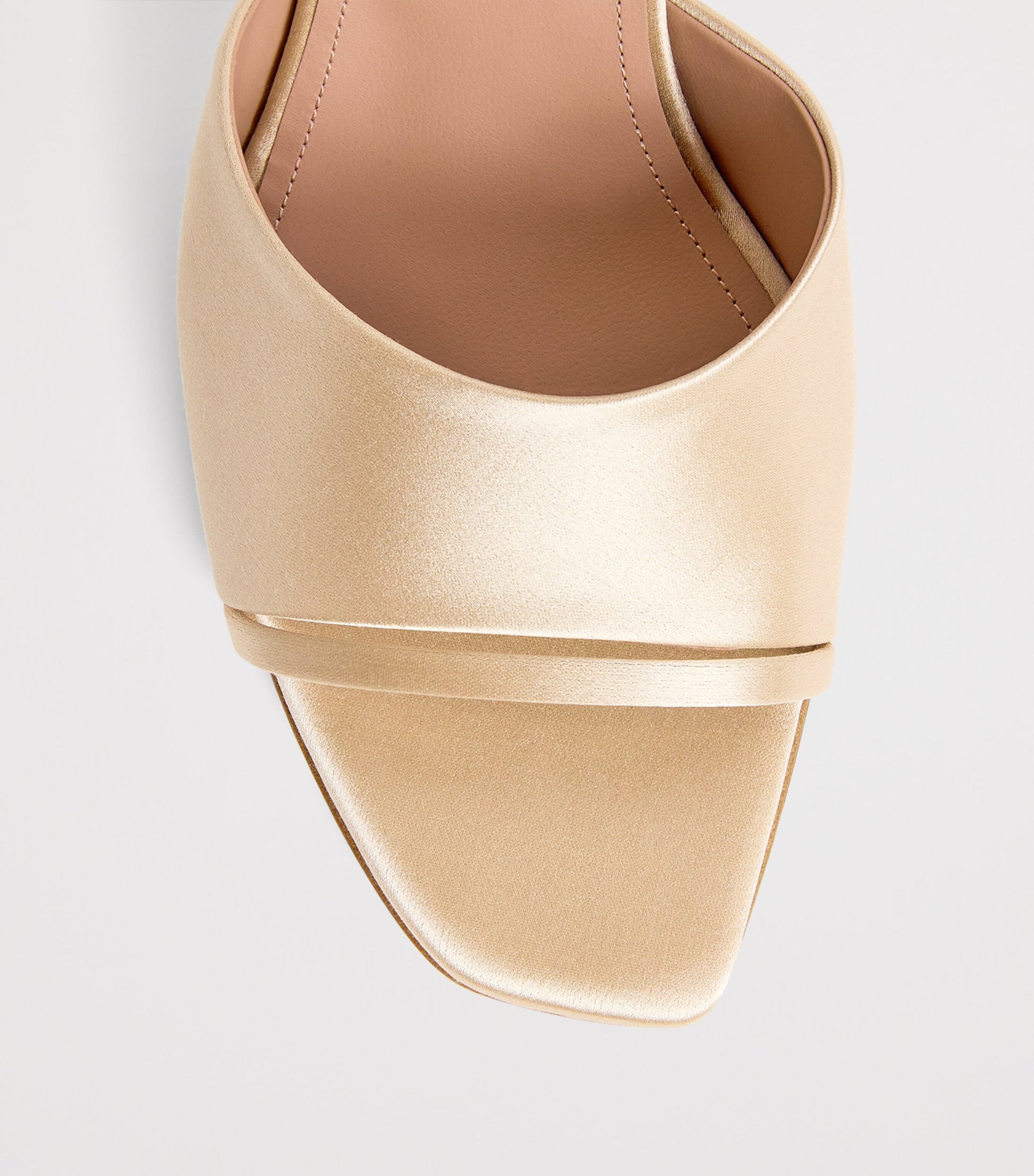 Malone Souliers Metallic Satin Roxanne Mules 70