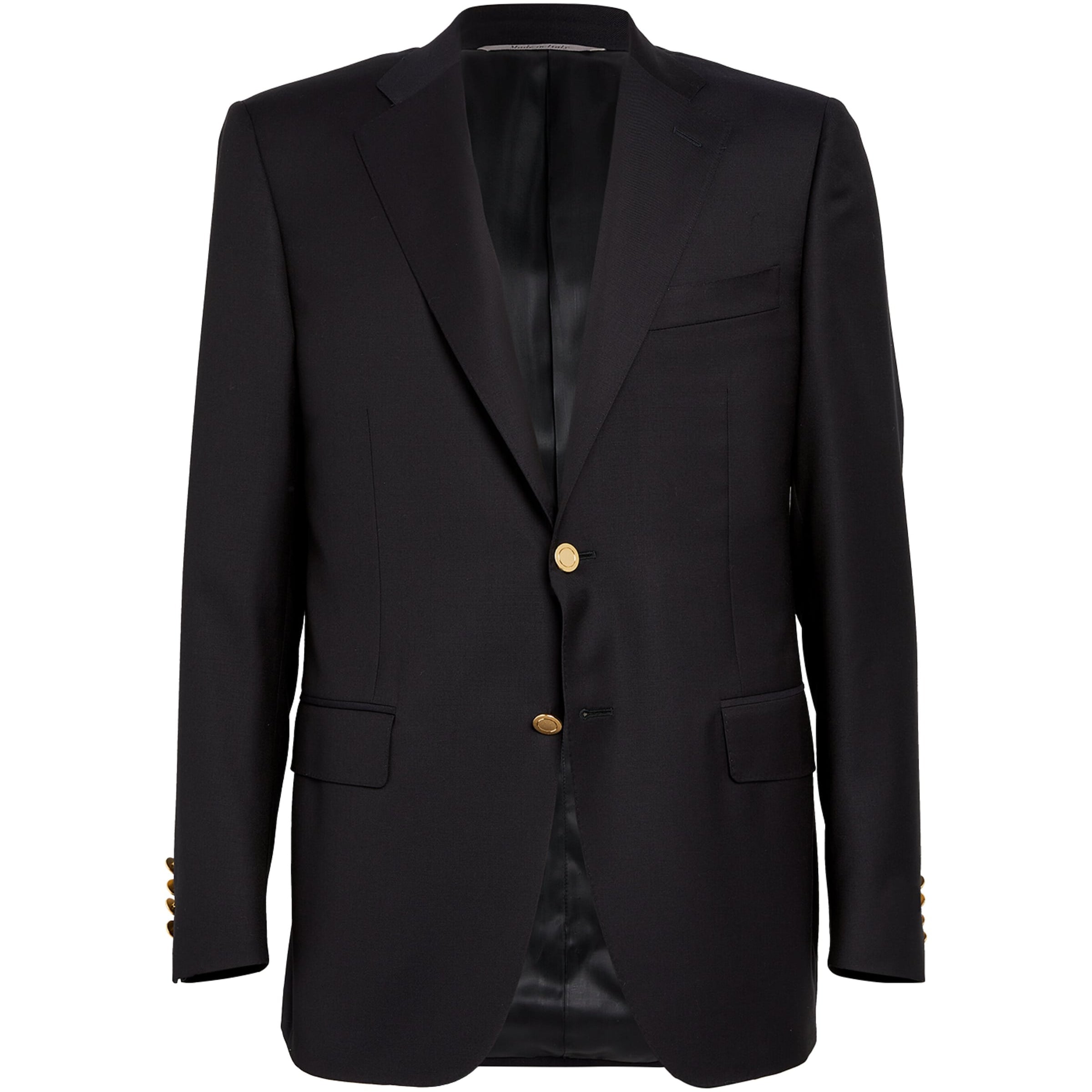 Wool Single-Breasted Suit Jacket