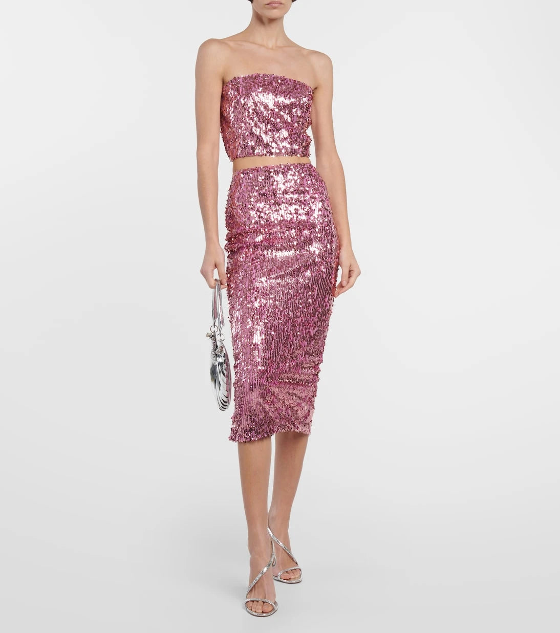 Rotate - Sequined pencil skirt