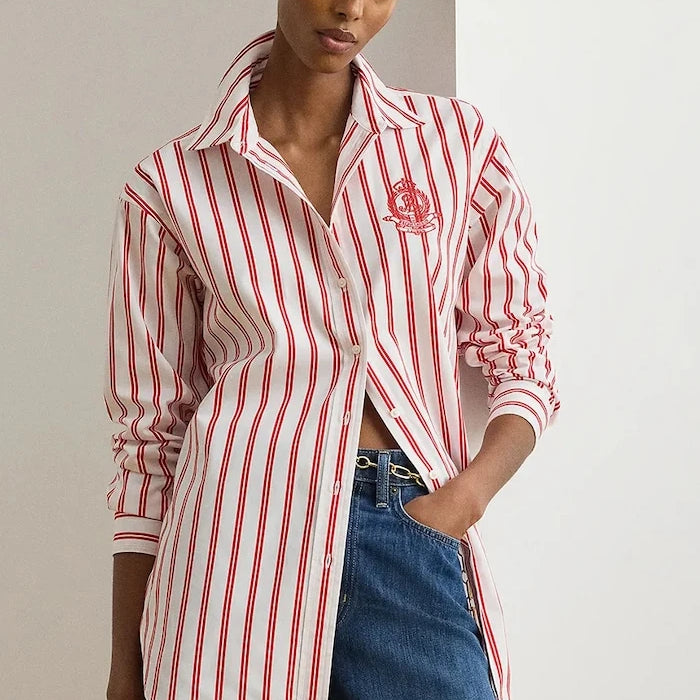 Lauren Ralph Lauren риза дамска от памук