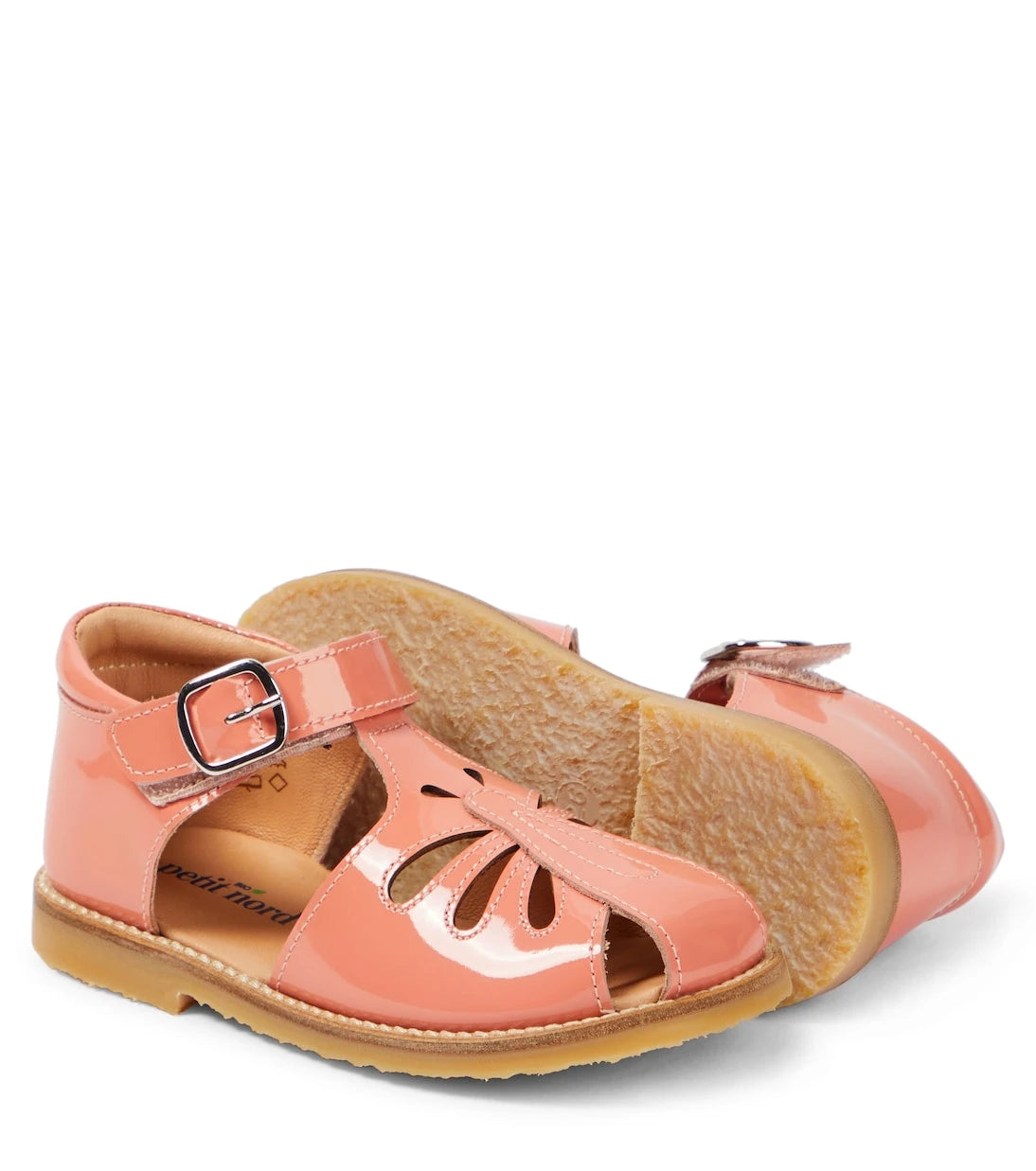 Petit Nord - Butterfly patent leather sandals