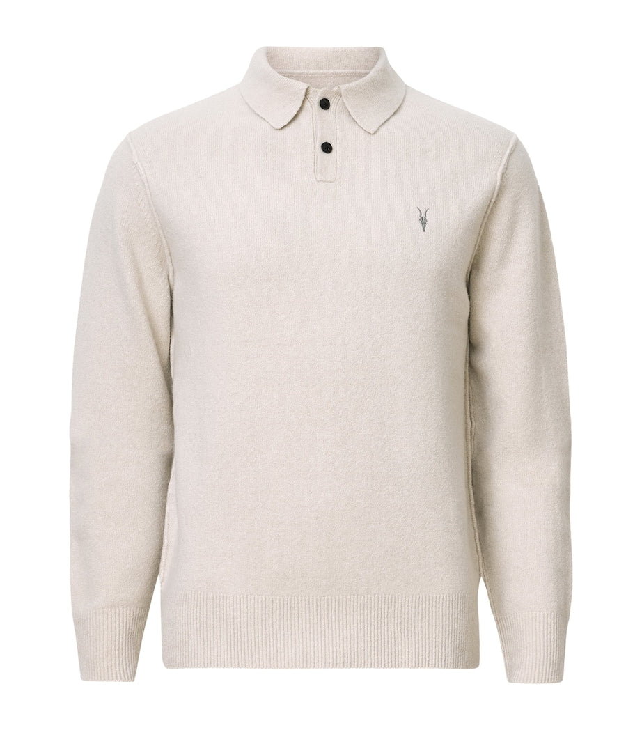 White Ramskull Statten Polo Sweater