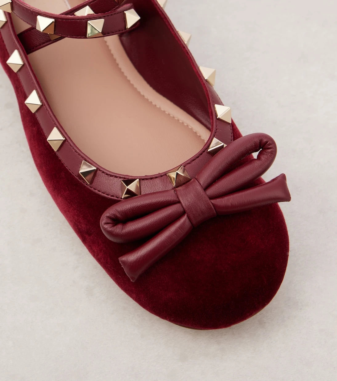 Valentino Garavani - Rockstud velvet ballet flats