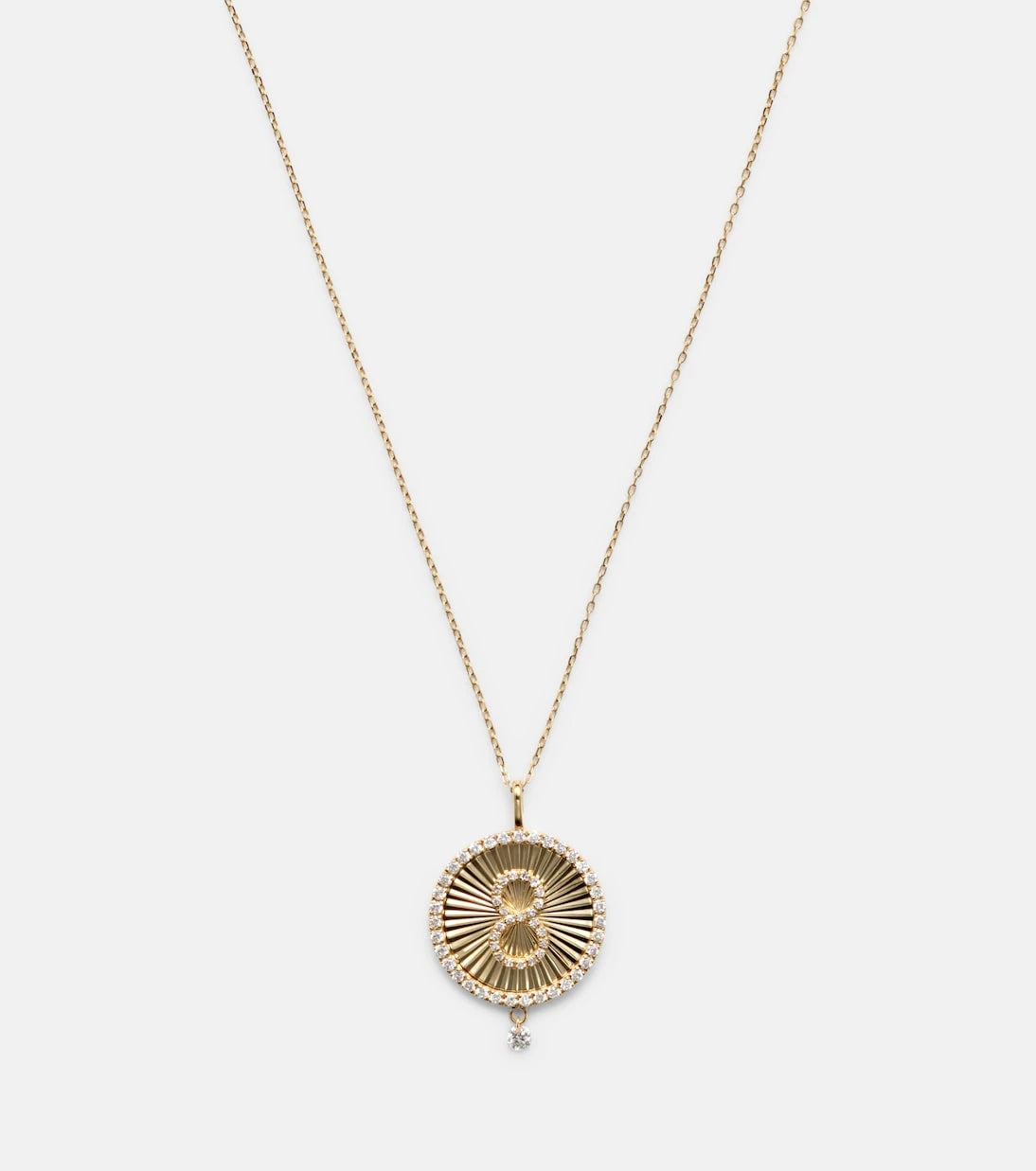 Persée - Lucky Charm Eight 18kt gold necklace with diamonds