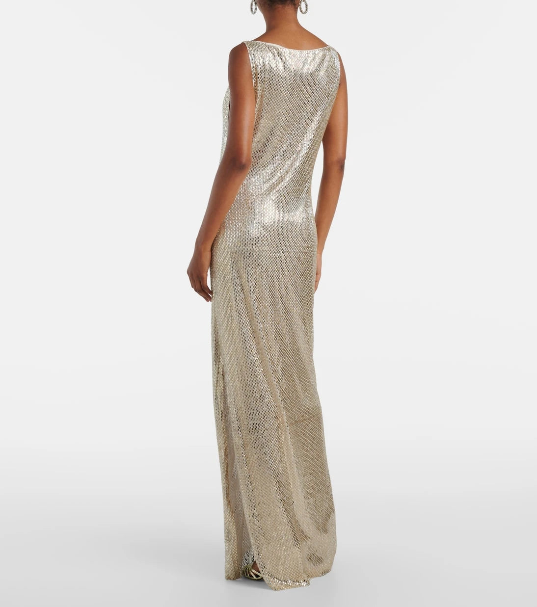 Roland Mouret - Crystal-embellished mesh gown