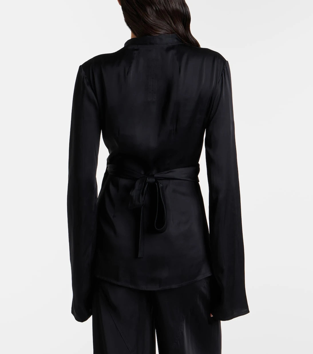 Rick Owens - Laura satin wrap top