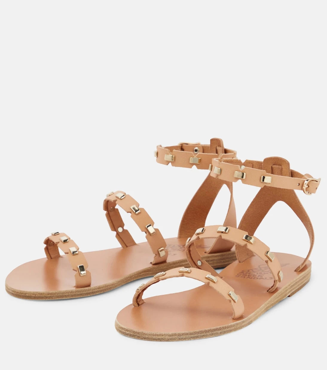 Ancient Greek Sandals - صنادل كوكو الجلدية المزيّنة