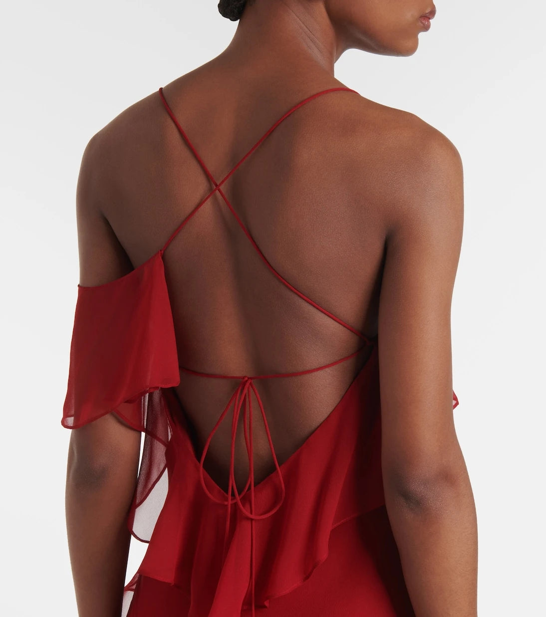 The Sei - Ruffled silk chiffon gown