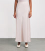 Silk Satin Isaak Maxi Skirt ROSE