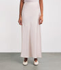 Silk Satin Isaak Maxi Skirt ROSE