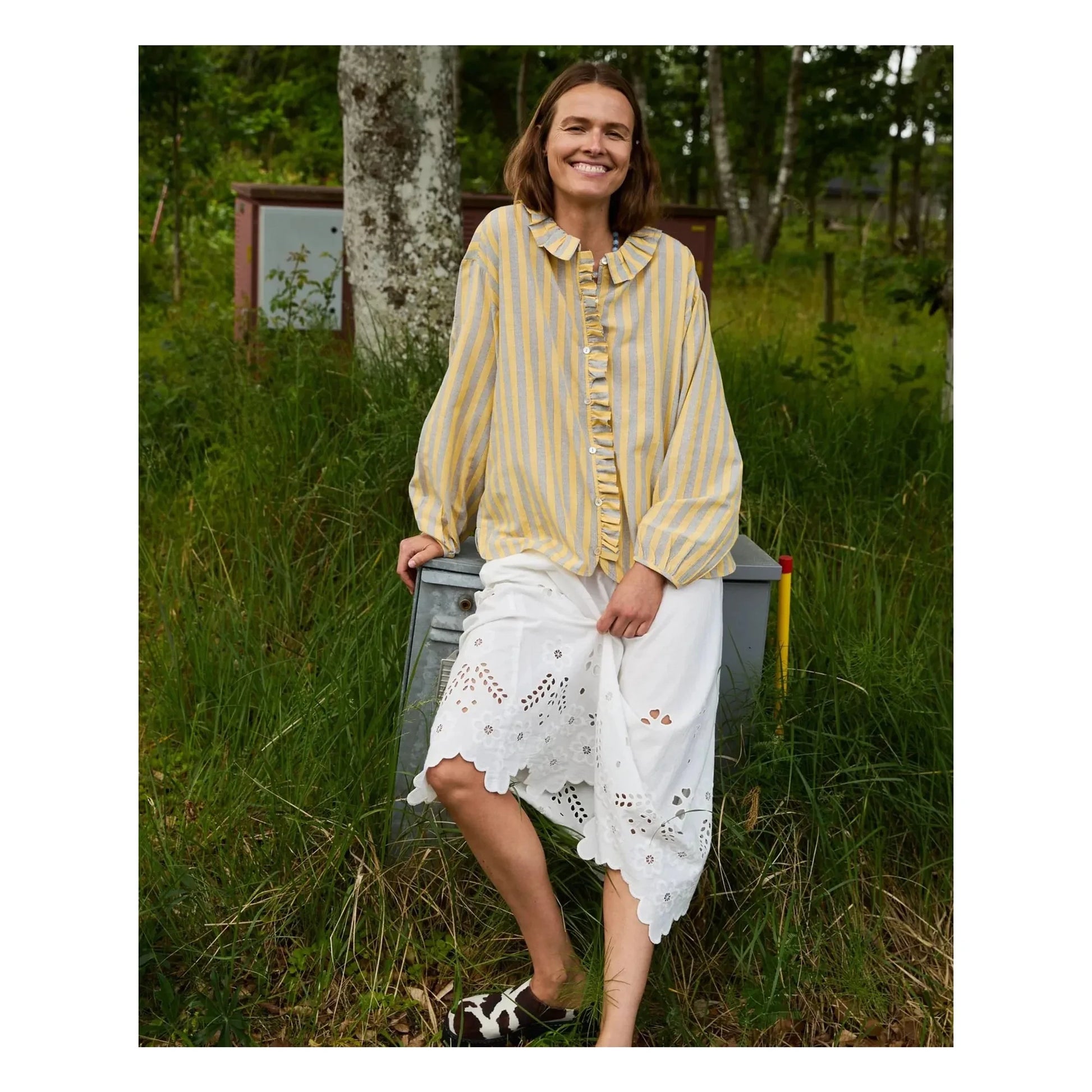 SISSEL EDELBO - Mirelle Stripes Shirt | Yellow