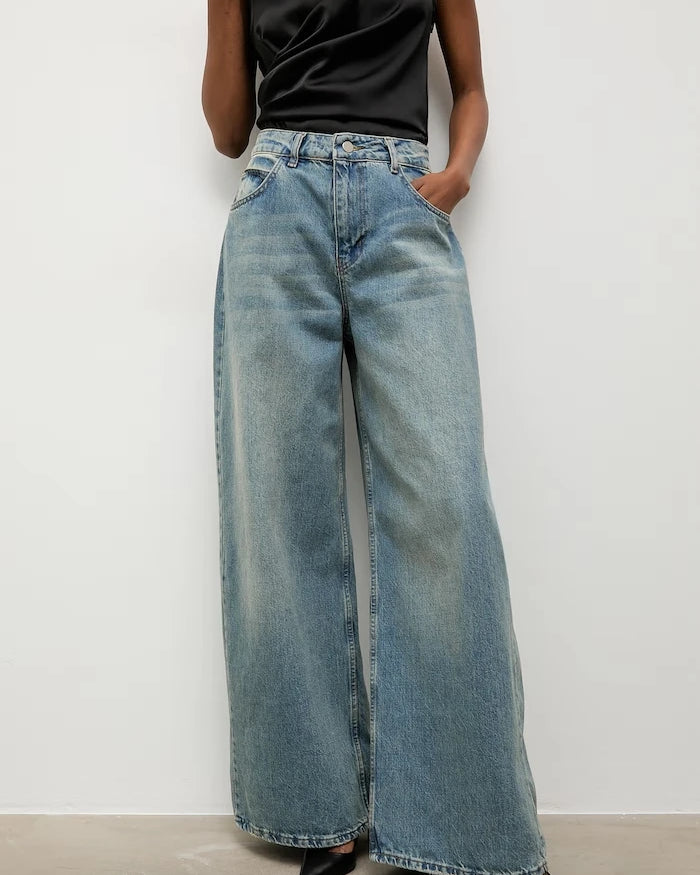 Answear.LAB relaxed fit kadın kot pantolon