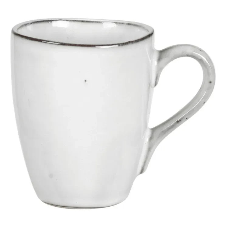 Broste Copenhagen - Nordic Sand Stoneware Mug with Handle | Light grey