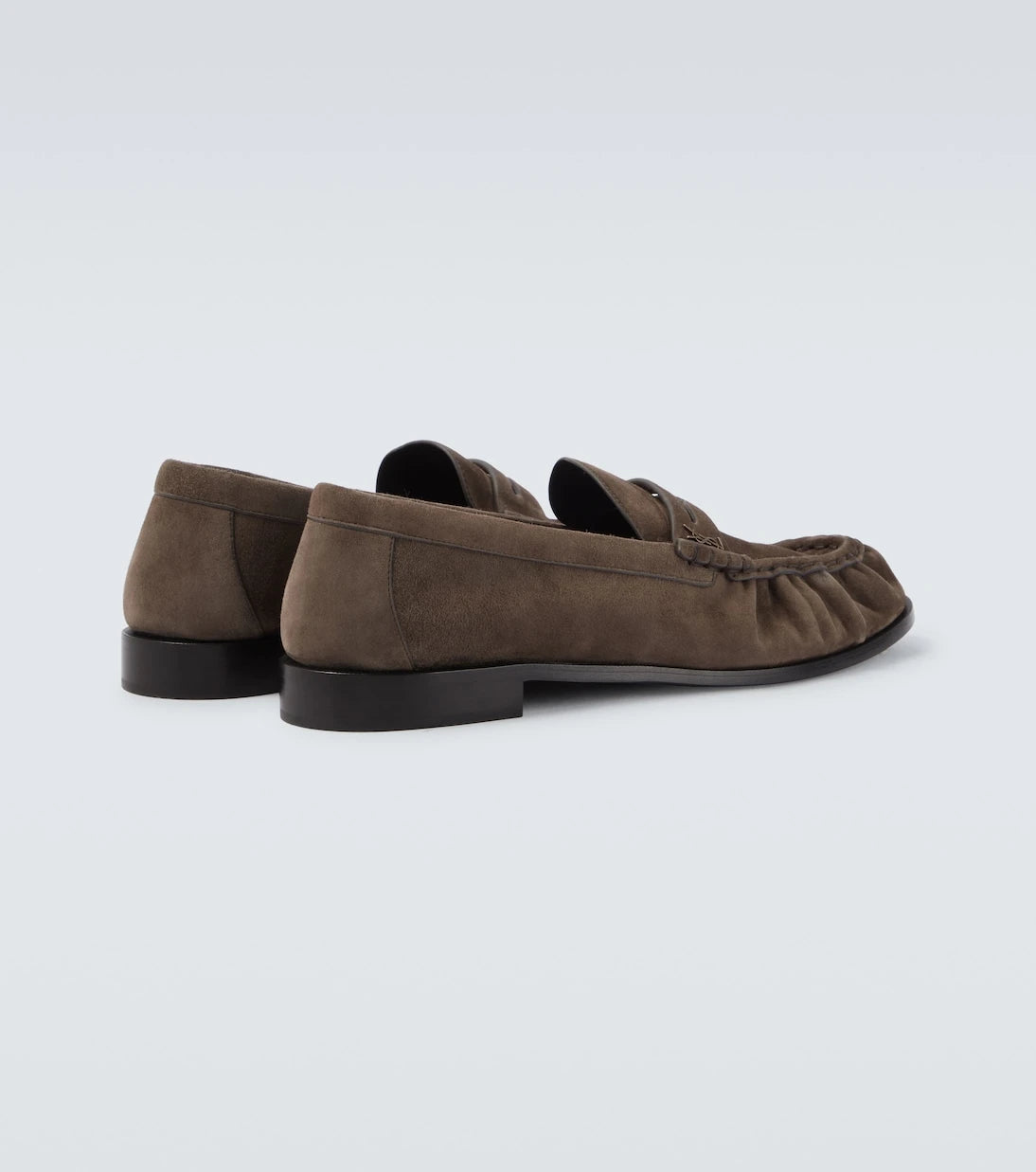 Saint Laurent - Le Loafer suede penny loafers