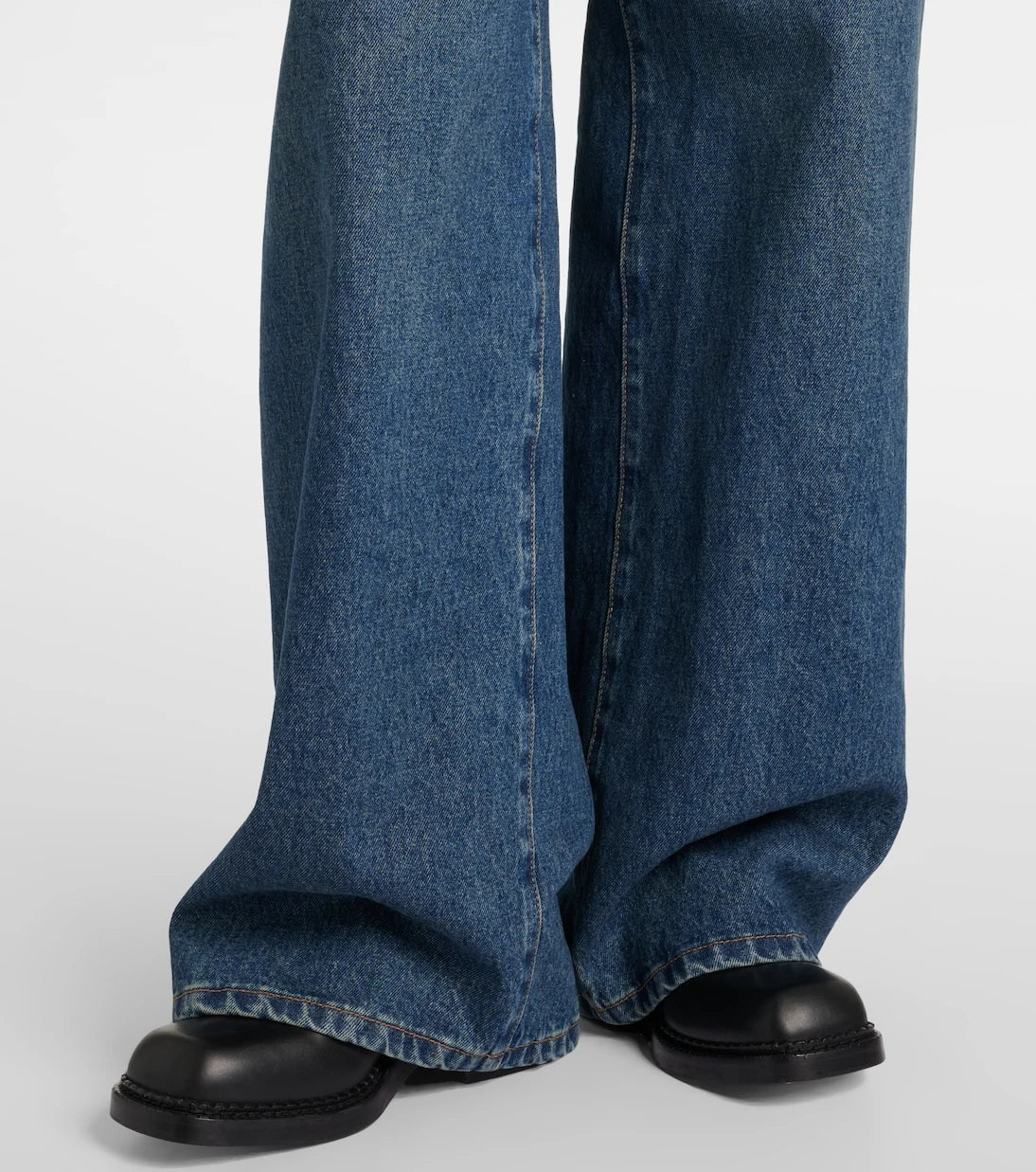 Prada - Belted denim jumpsuit