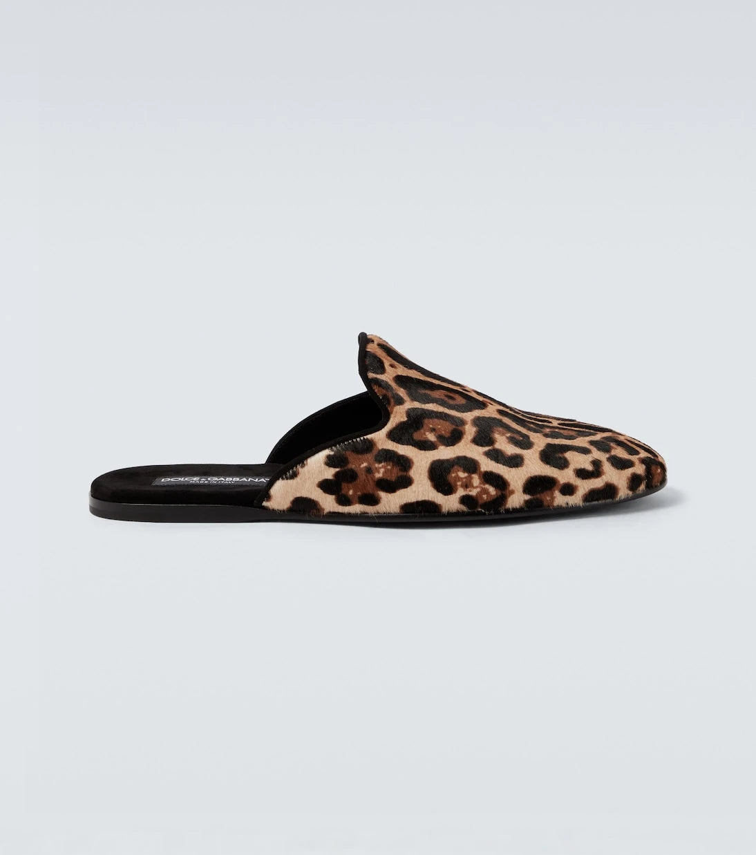 Dolce&Gabbana - Leopard-print calf hair mules