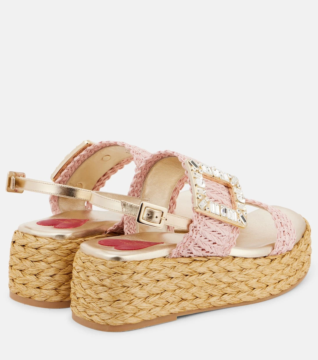 Roger Vivier - Espa 60 raffia platform sandals