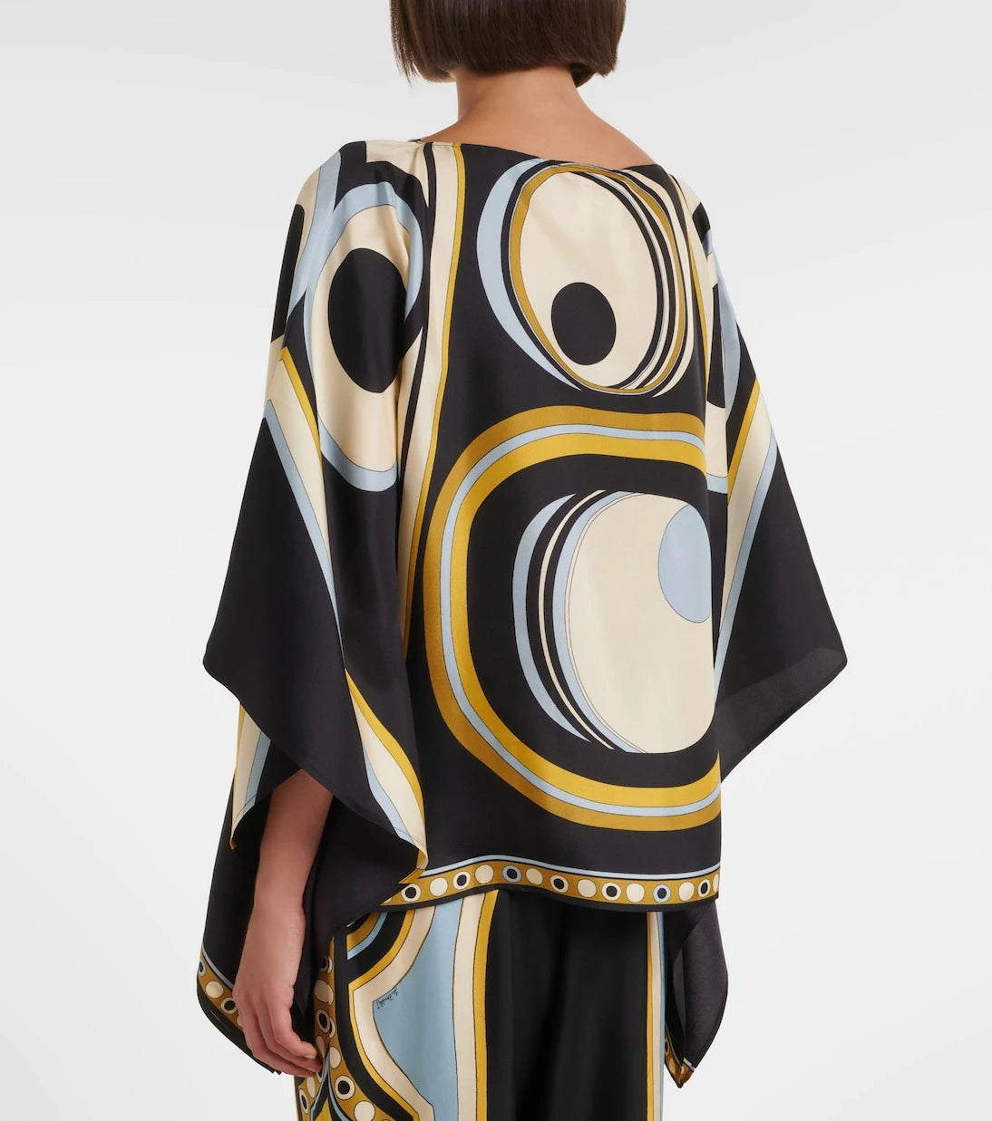 La DoubleJ - Foulard printed silk twill top