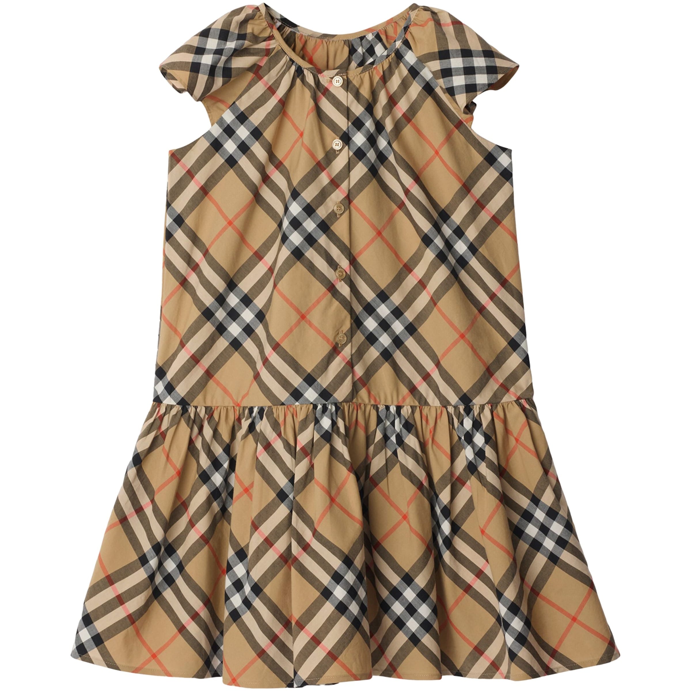 Burberry Kids Cotton Check Dress (3-12 Years)
