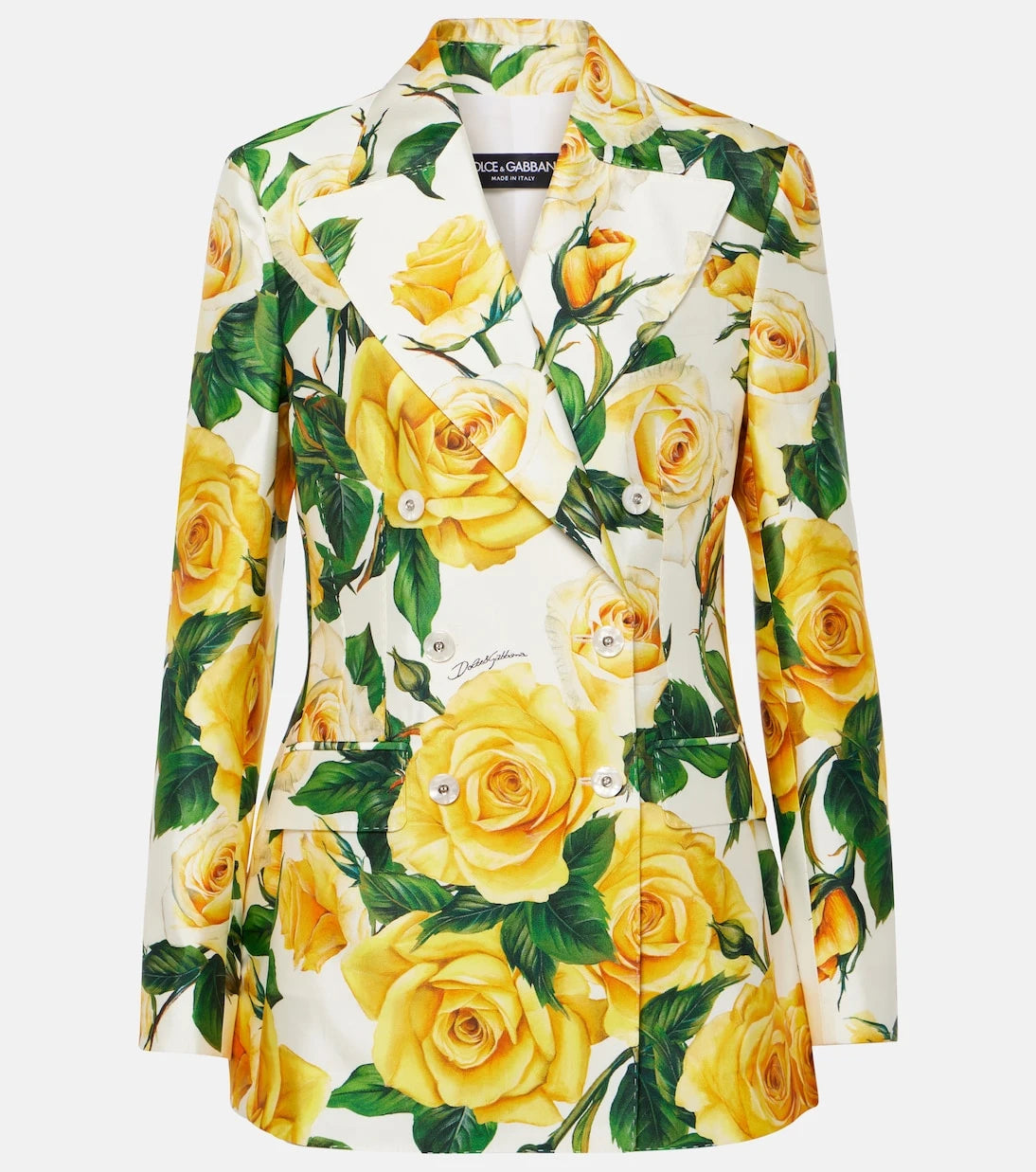 Dolce&Gabbana - Turlington floral silk-blend jacket