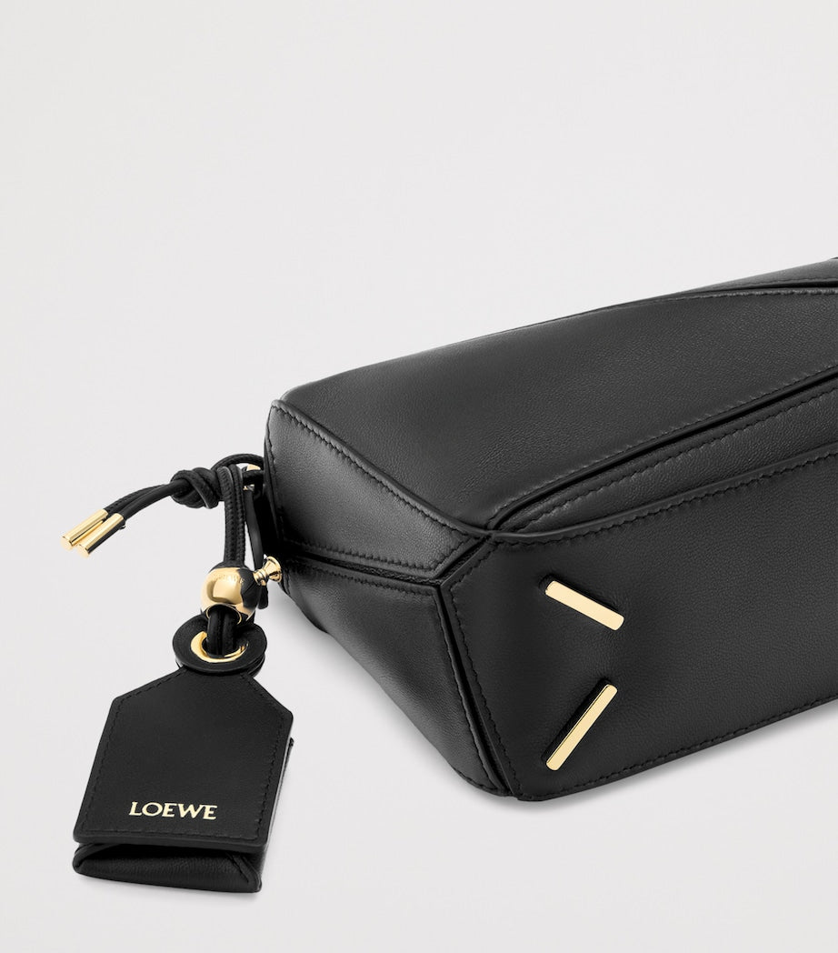 LOEWE Black x Paula's Ibiza Mini Lambskin Puzzle Top-Handle Bag