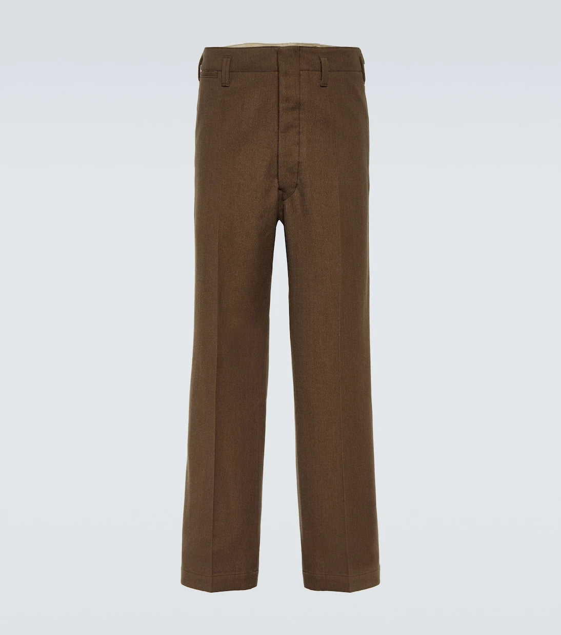 Lemaire - Maxi cotton and wool chinos