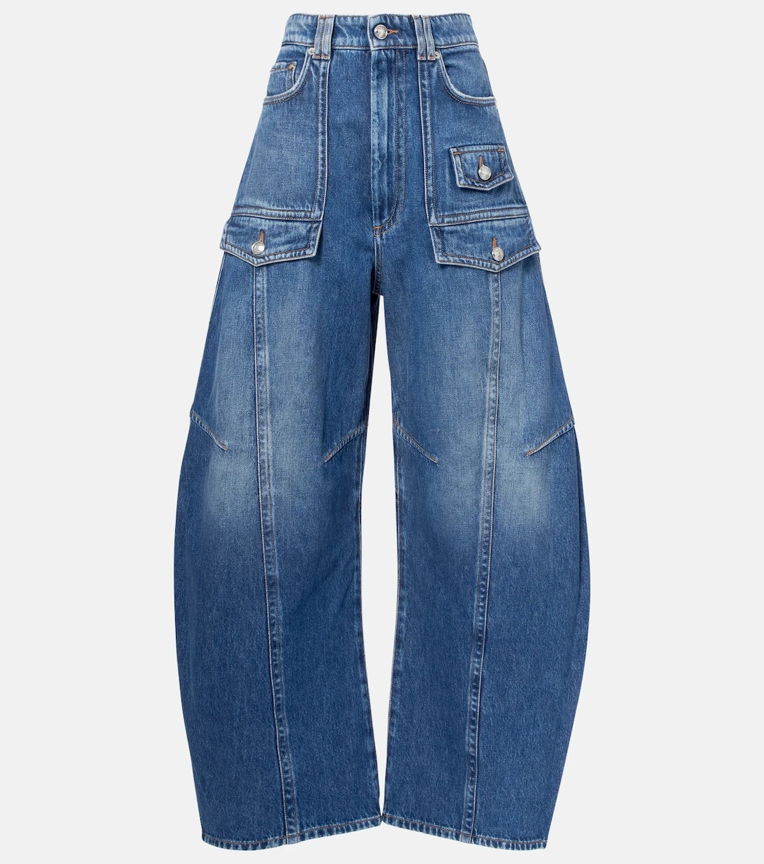 Sportmax - Violino barrel-leg jeans