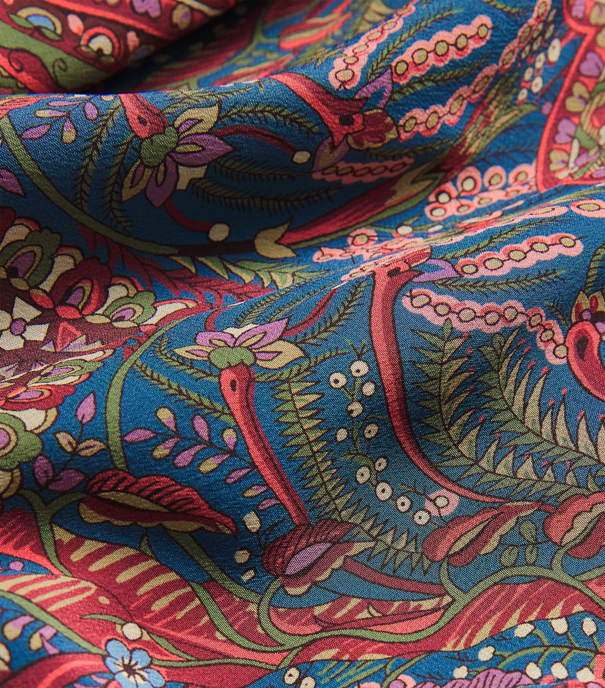 Etro Multi Silk Paisley Maxi Skirt