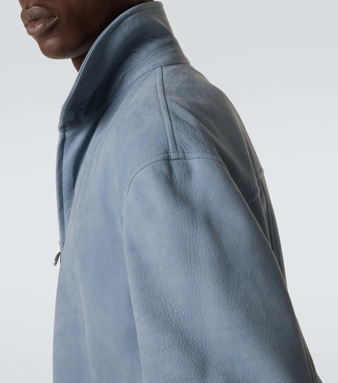 Brunello Cucinelli - Leather blouson jacket