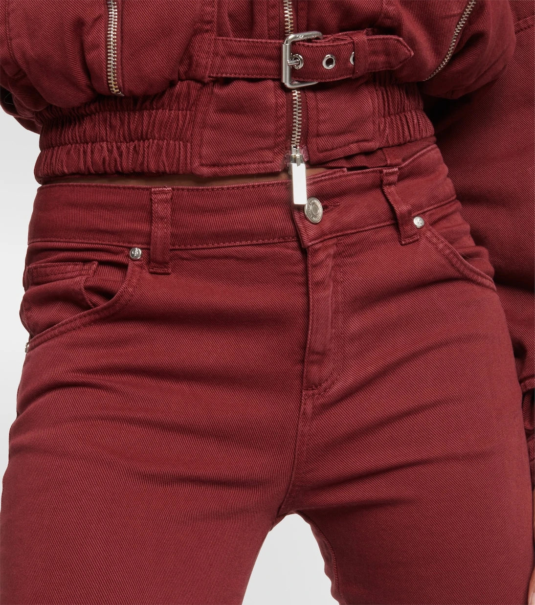 Blumarine - Cutout mid-rise boyfriend jeans