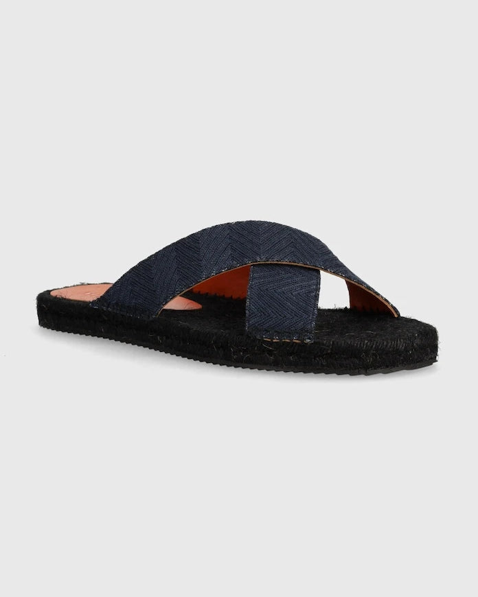 Missoni düz tabanlı terlik