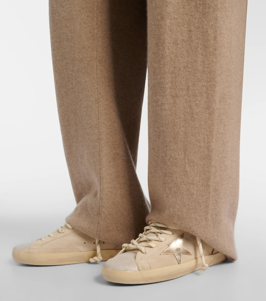 Golden Goose - Super-Star shearling-lined suede sneakers
