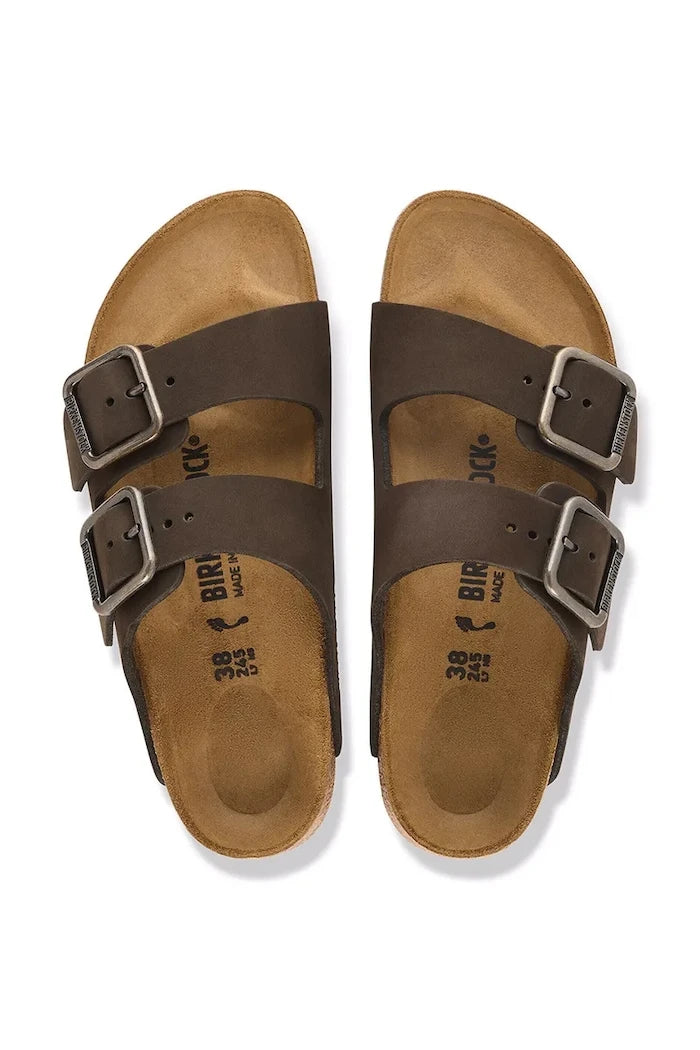 Birkenstock чехли от набук Arizona Wire Buckle Nubuck Leather