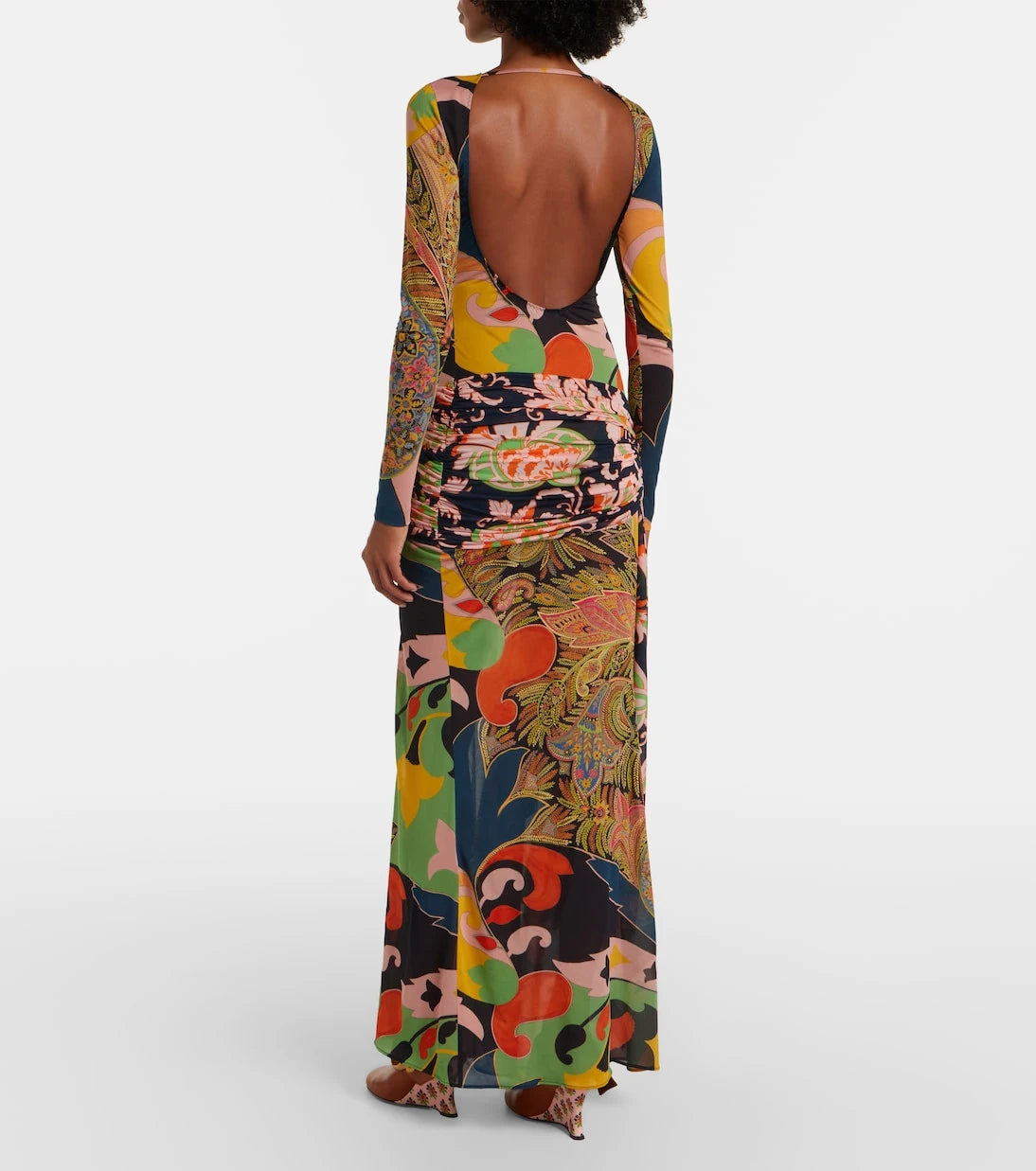 Etro - Paisley draped gown