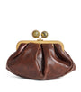 Brown Leather Spanish Heritage Pasticcino Clutch Bag