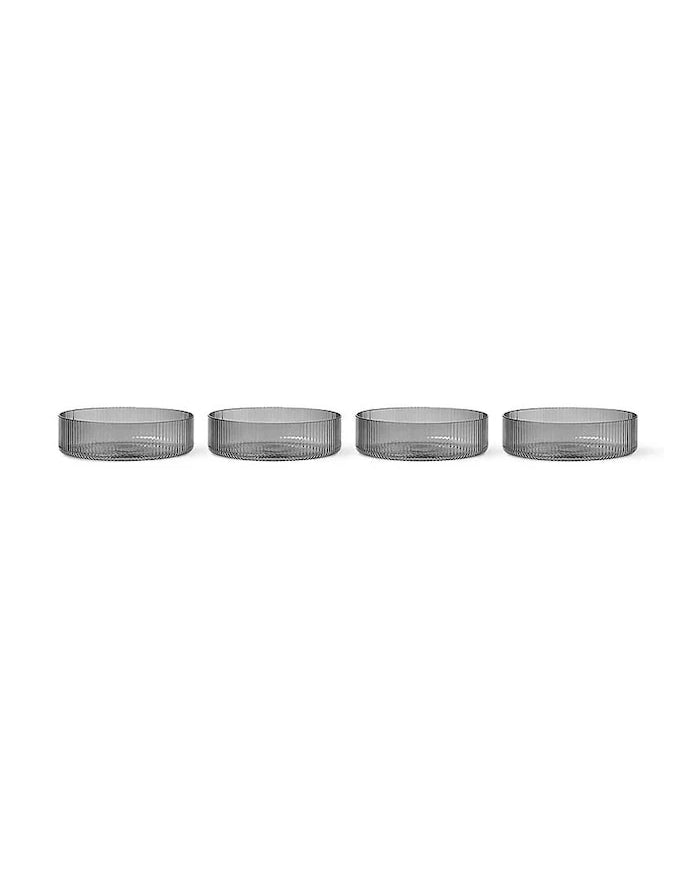 ferm LIVING Ripple Servis Kaseleri Seti (4 Parça)