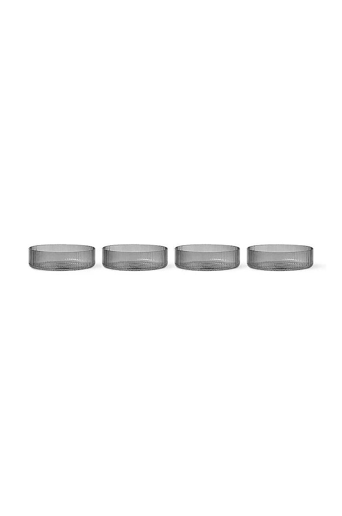ferm LIVING Ripple Servis Kaseleri Seti (4 Parça)