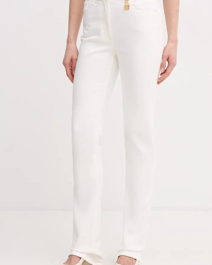 Elisabetta Franchi kadın flare kot pantolon