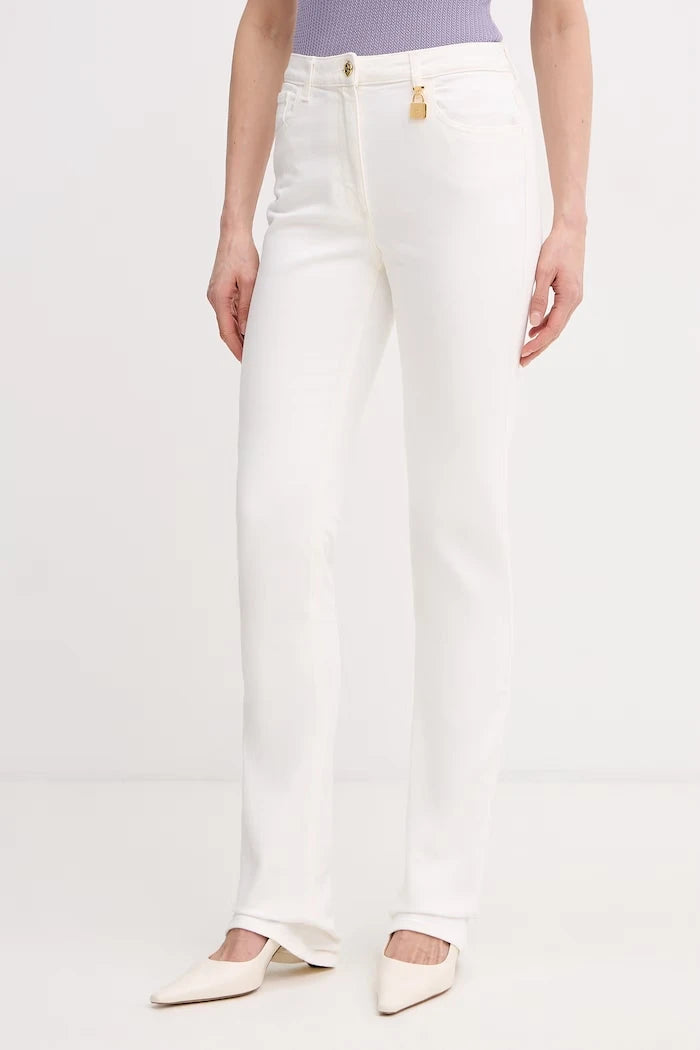 Elisabetta Franchi kadın flare kot pantolon