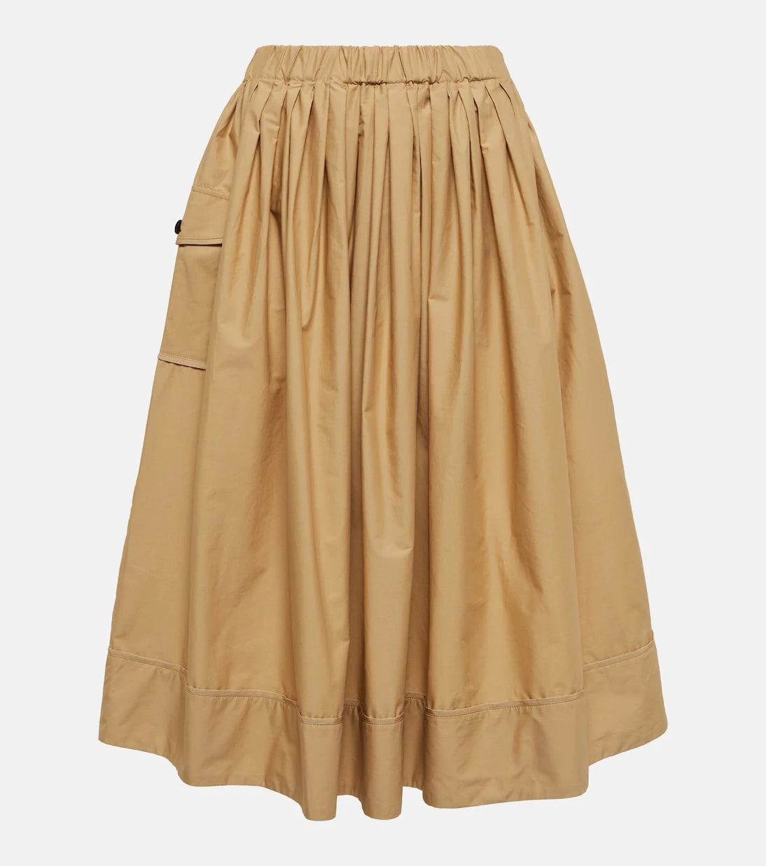 CO - A-line cotton midi skirt
