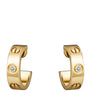 Cartier Yellow Gold and Diamond LOVE Hoop Earrings