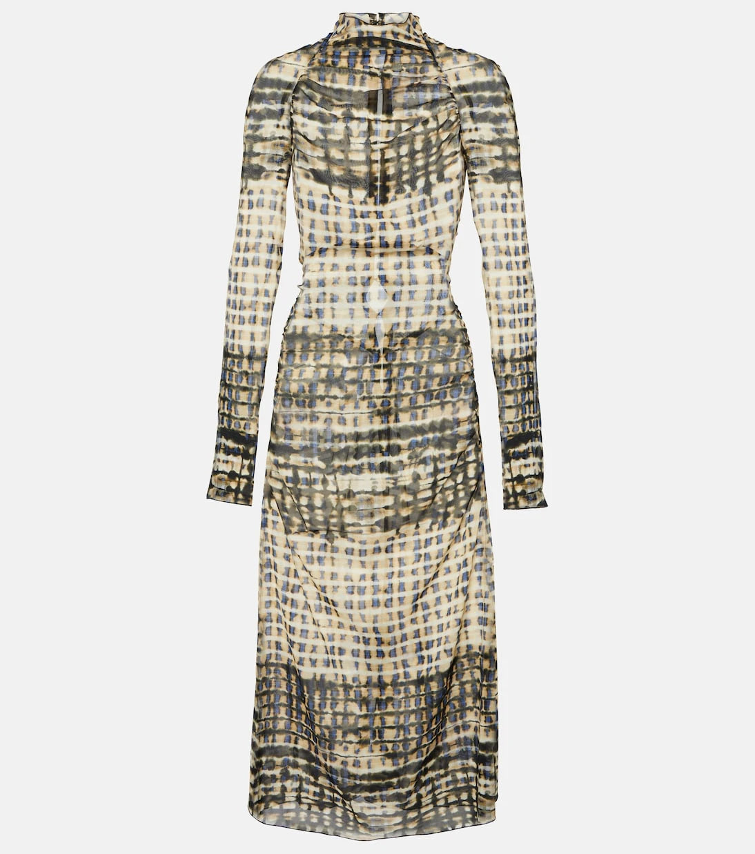 KNWLS - Snake-print silk-blend midi dress