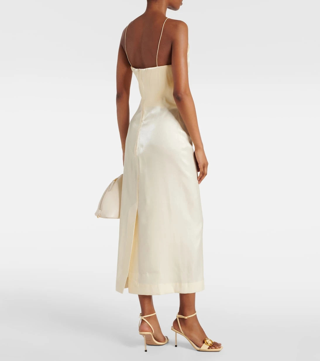 Jacquemus - La Robe Carino satin midi dress