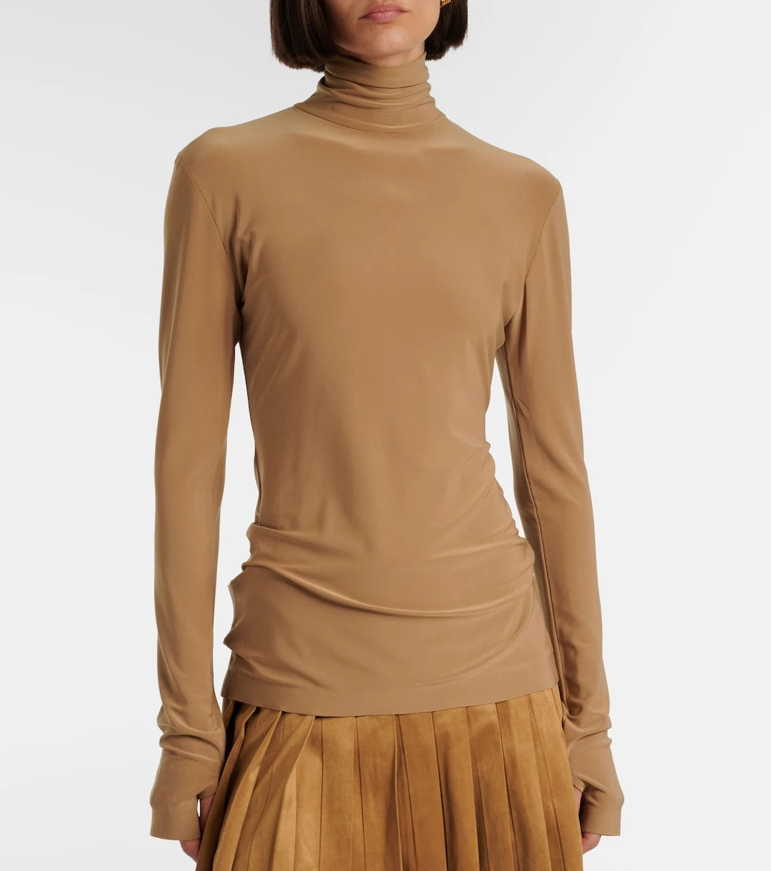 Norma Kamali - Jersey turtleneck top