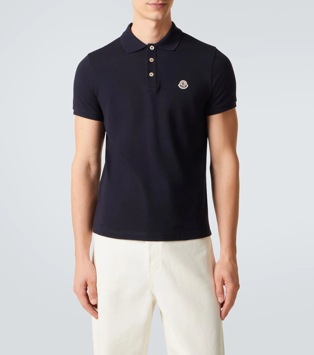 Moncler - Cotton piqué polo shirt