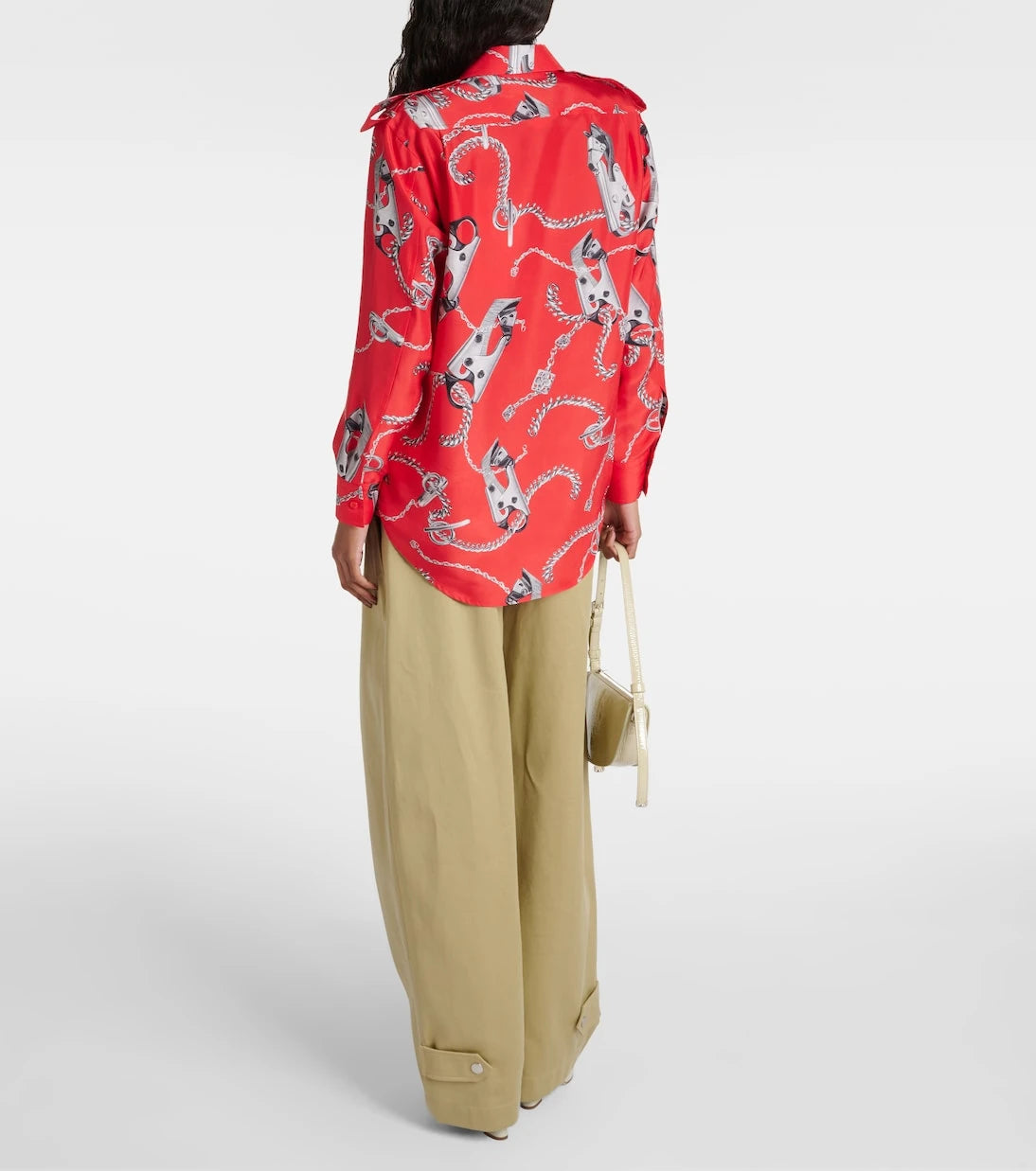 Burberry - Printed silk shirt
