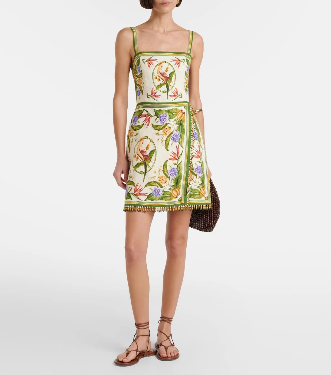 Farm Rio - Printed linen minidress