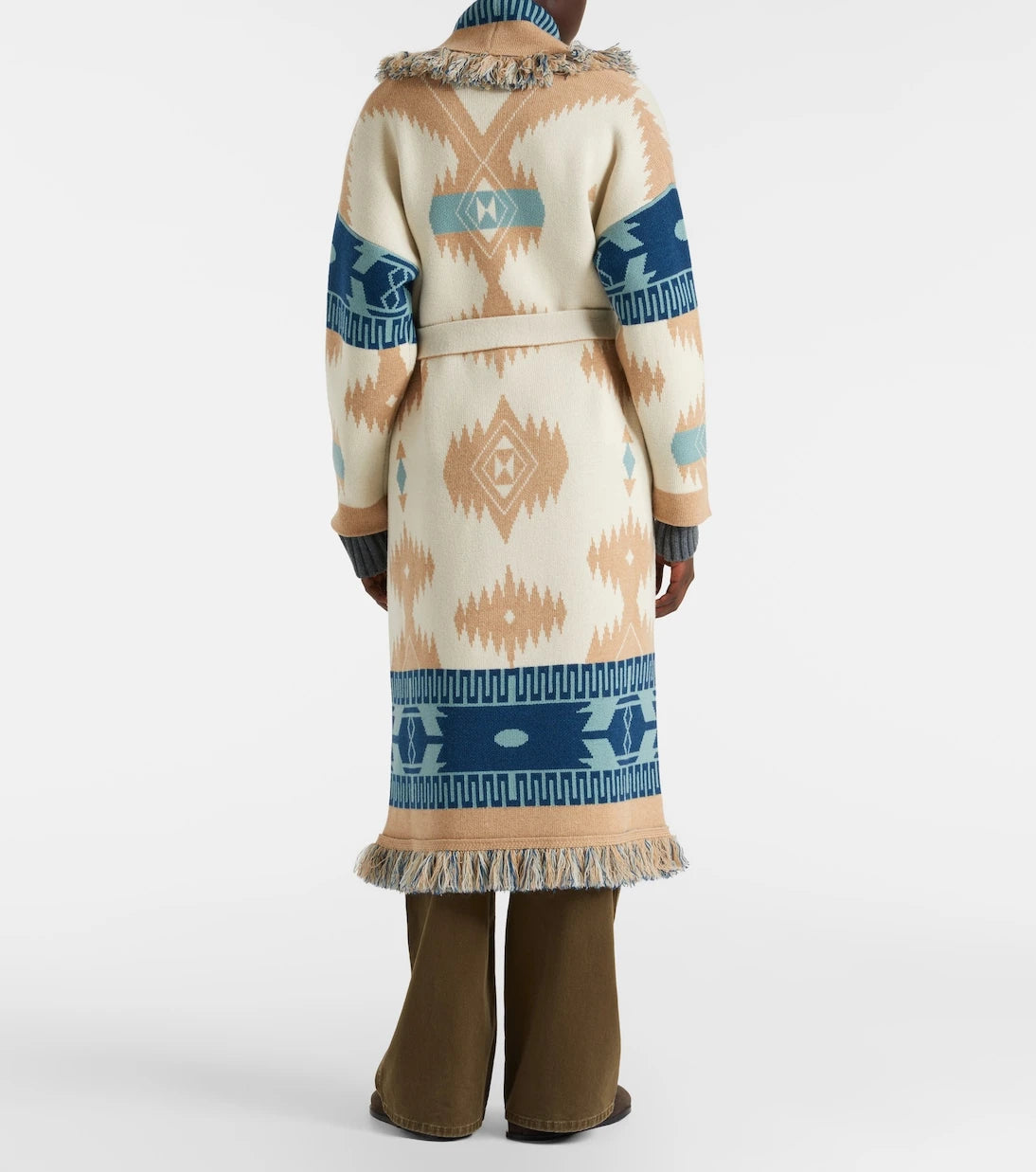 Alanui - Icon jacquard virgin wool cardigan