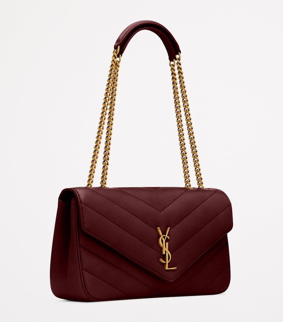 Saint Laurent Burgundy Medium Loulou Shoulder Bag